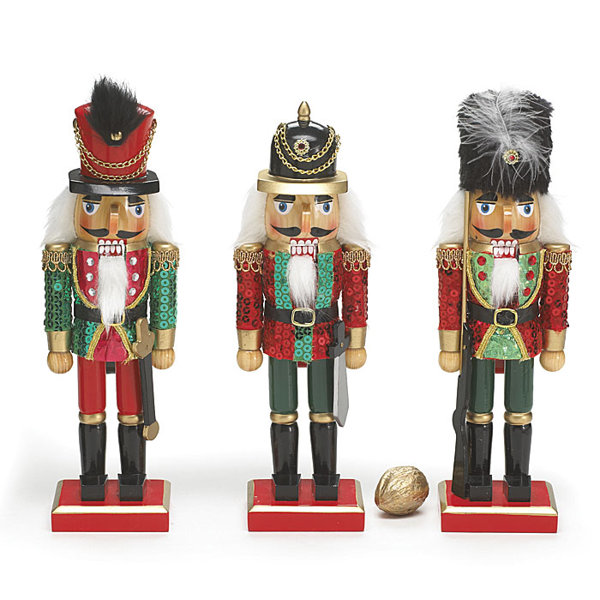 3 Piece 10" Nutcracker Set & Reviews Birch Lane